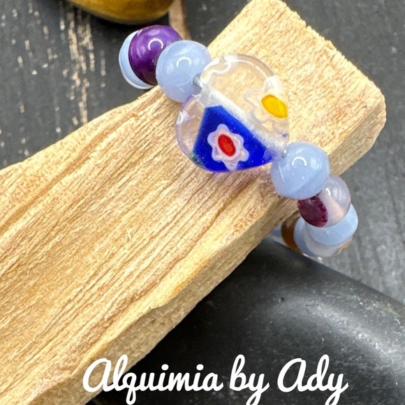Alquimia Purple Ring Elegant Jewelry amethyst charms - Picture 1 of 2